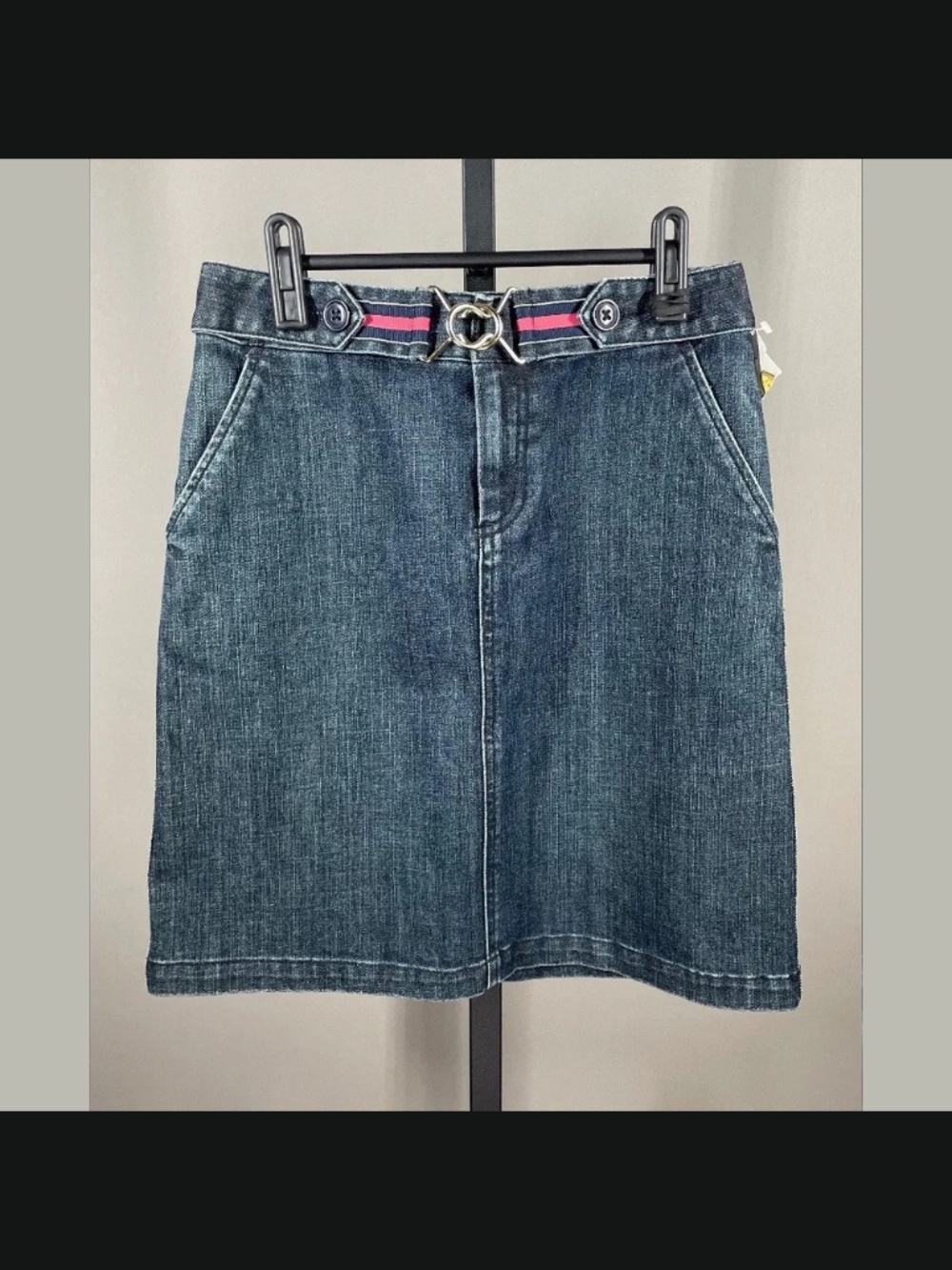 NEW Talbots Skirt Womens 4 petite blue denim a line preppy casual